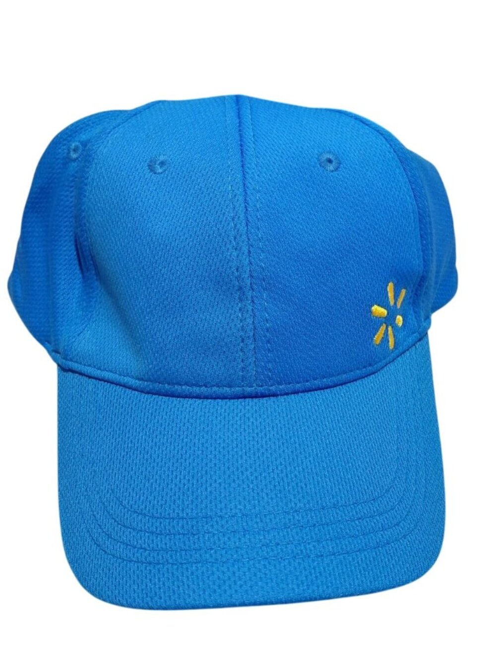 Walmart Blue Adjustable Cap With Yellow Logo Embroidery - One Size Fits All
